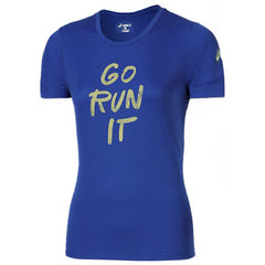 Asics Motion Dry Womens Blue Top