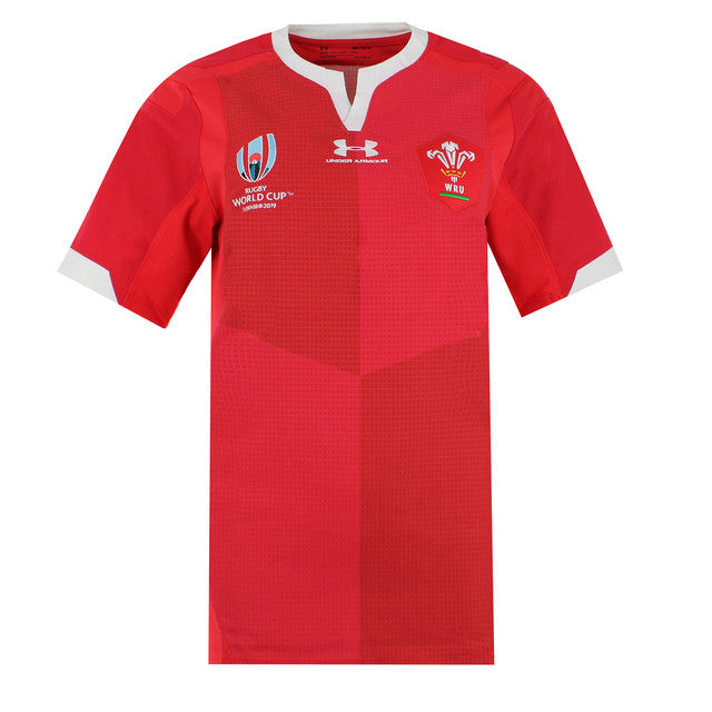 Under Armour Rugby World Cup Mens Red Rugby Top