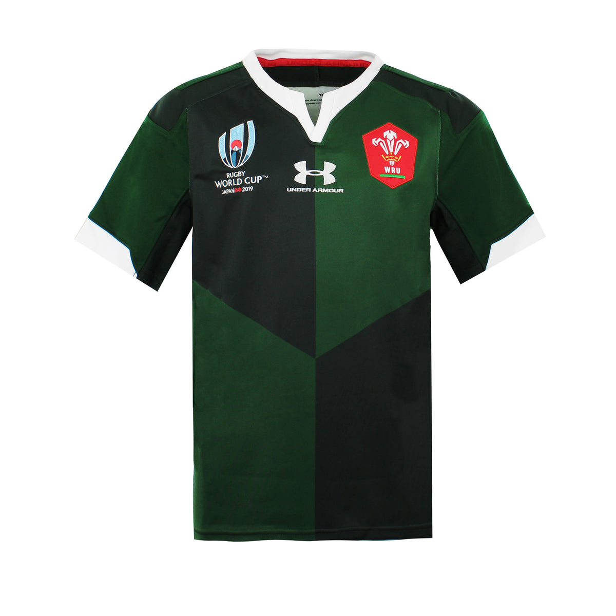 Under Armour Rugby World Cup Kids Green Rugby Top