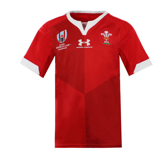 Under Armour Rugby World Cup Kids Red Rugby Top