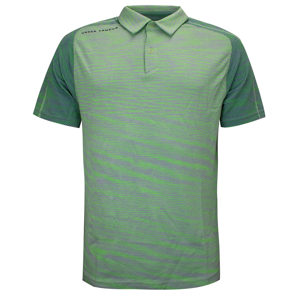 Under Armour Mens Vanish Seamless Green Polo Shirt