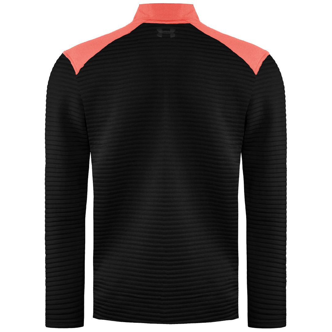 Under Armour Storm Evolution Daytona Mens Black/Red Hybrid Golf Sweaters