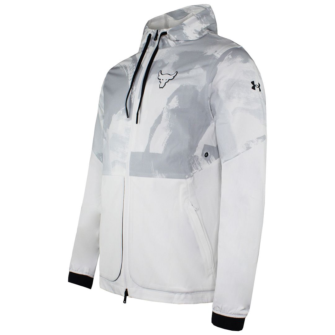 Under Armour Mens White Windbreaker Jacket