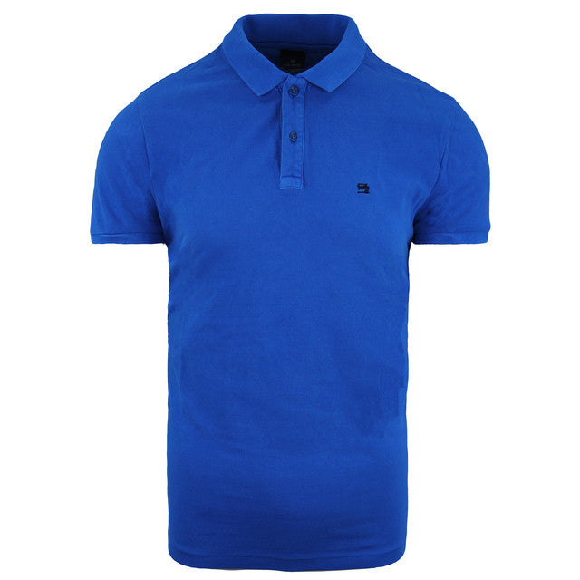 Scotch & Soda Mens Blue Polo Shirt