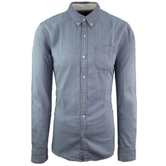 Scotch & Soda Mens Printed Blue Shirt