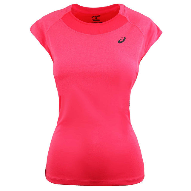 Asics Motion Dry Womens Pink Running Top