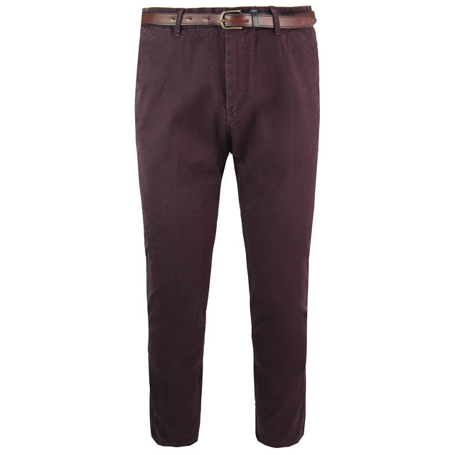 Scotch & Soda Stuart Mens Burgundy Chinos