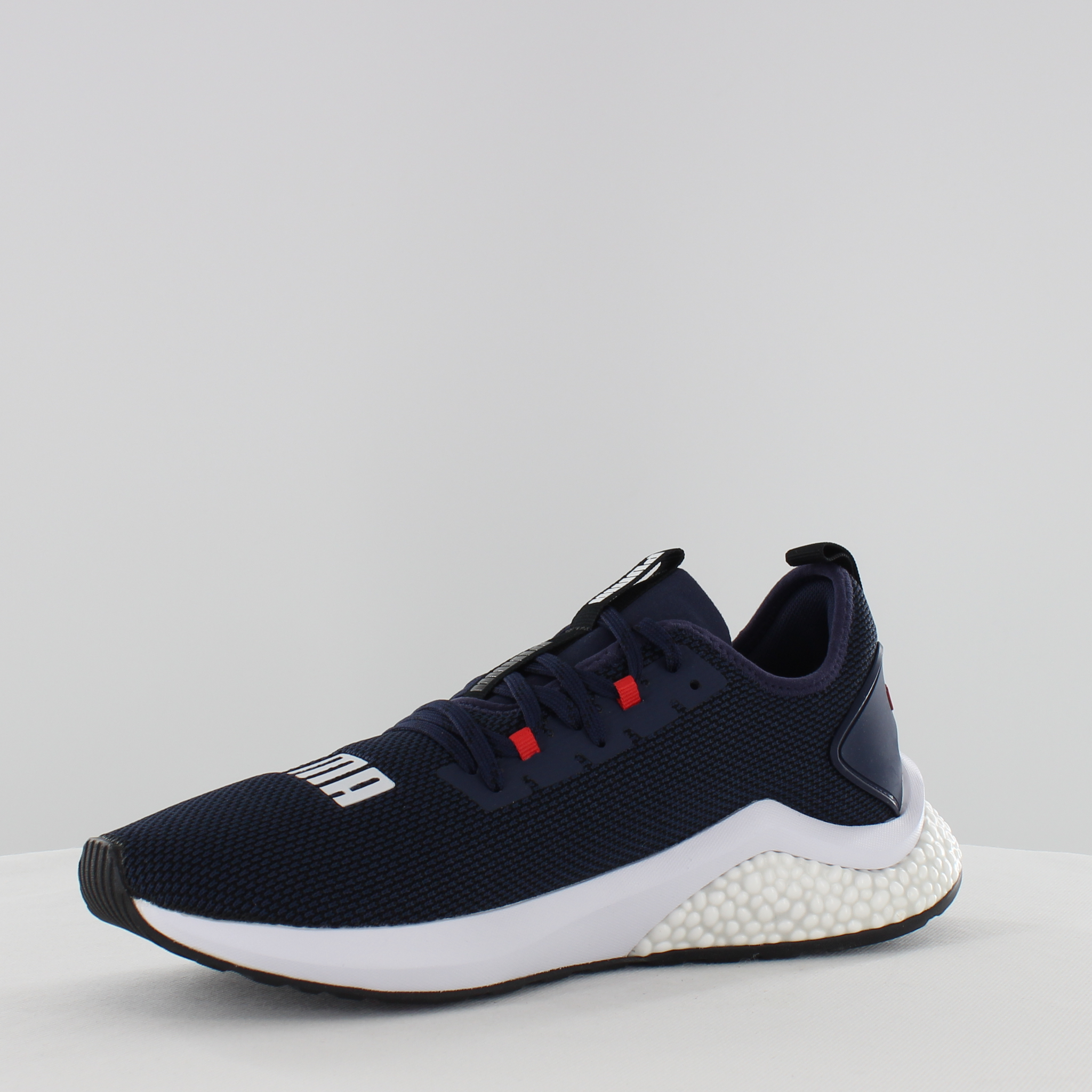 Puma Hybrid NX Navy Textile Mens Lace Up Trainers 192259 01