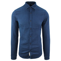 Scotch & Soda Plain Mens Navy Shirt
