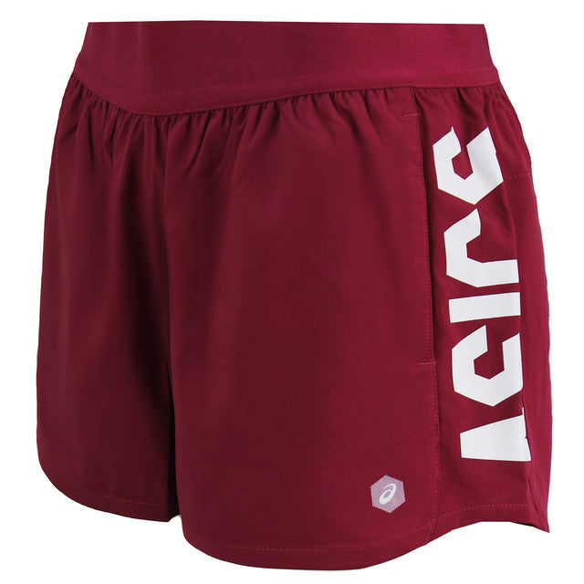 Asics Performance Womens Burgundy Shorts