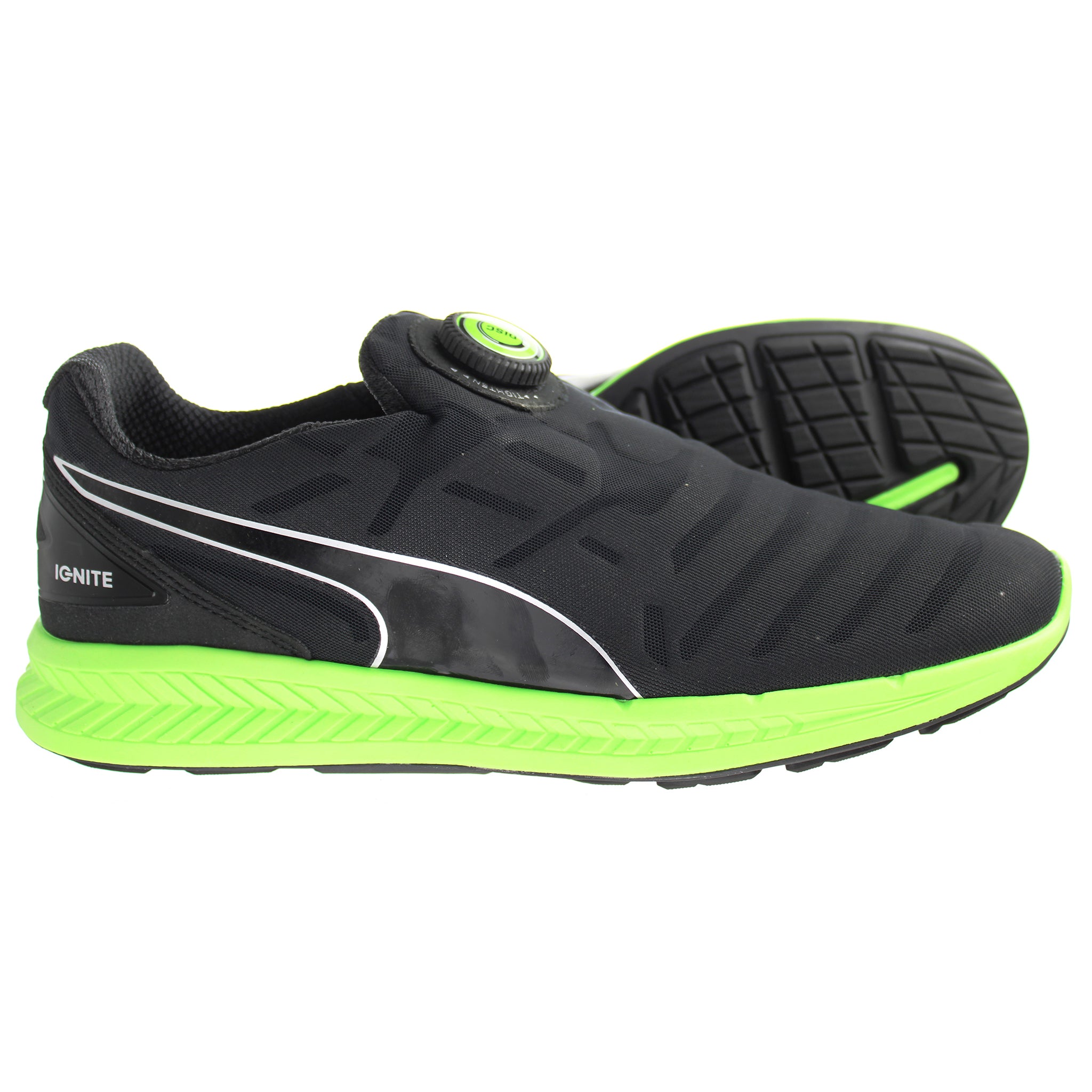 Puma Ignite Disc Mens Black Running Shoes