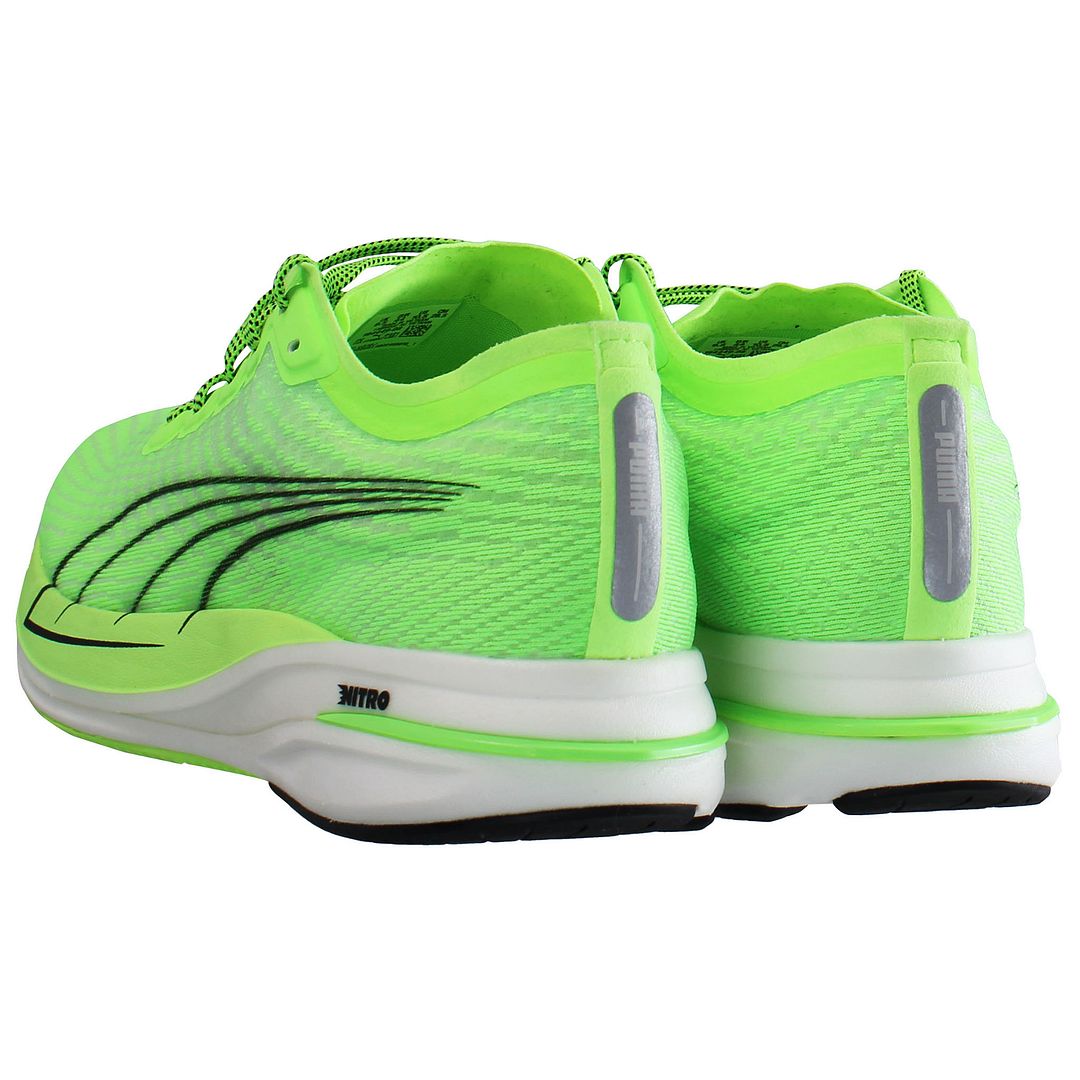 Puma Deviate Nitro Mens Green Running Shoes