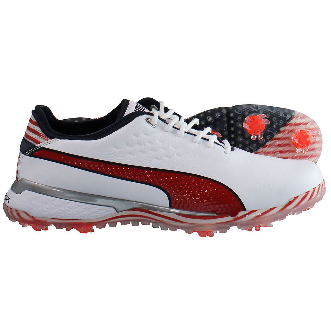 Puma ProAdapt Delta USA Golf White Mens Shoes