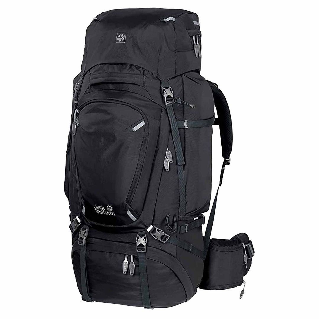 Jack Wolfskin Denali 75L Mens Black Backpack