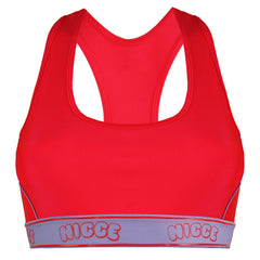 Nicce Carbon Racerback Womens Pink Sports Bra