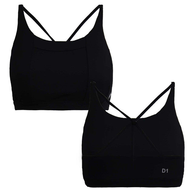 Asics Work Out Womens Black Sports Bra