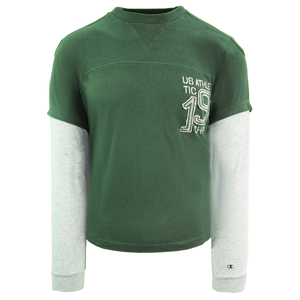 Champion USA Athletic Mens Green Top