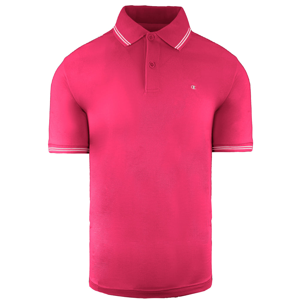 Champion Easy Fit Mens Pink Polo Shirt