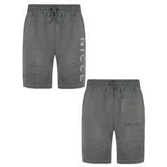 Nicce Reflective Sprint Mens Grey Shorts