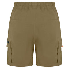 Nicce Reflective Meru Mens Beige Cargo Shorts