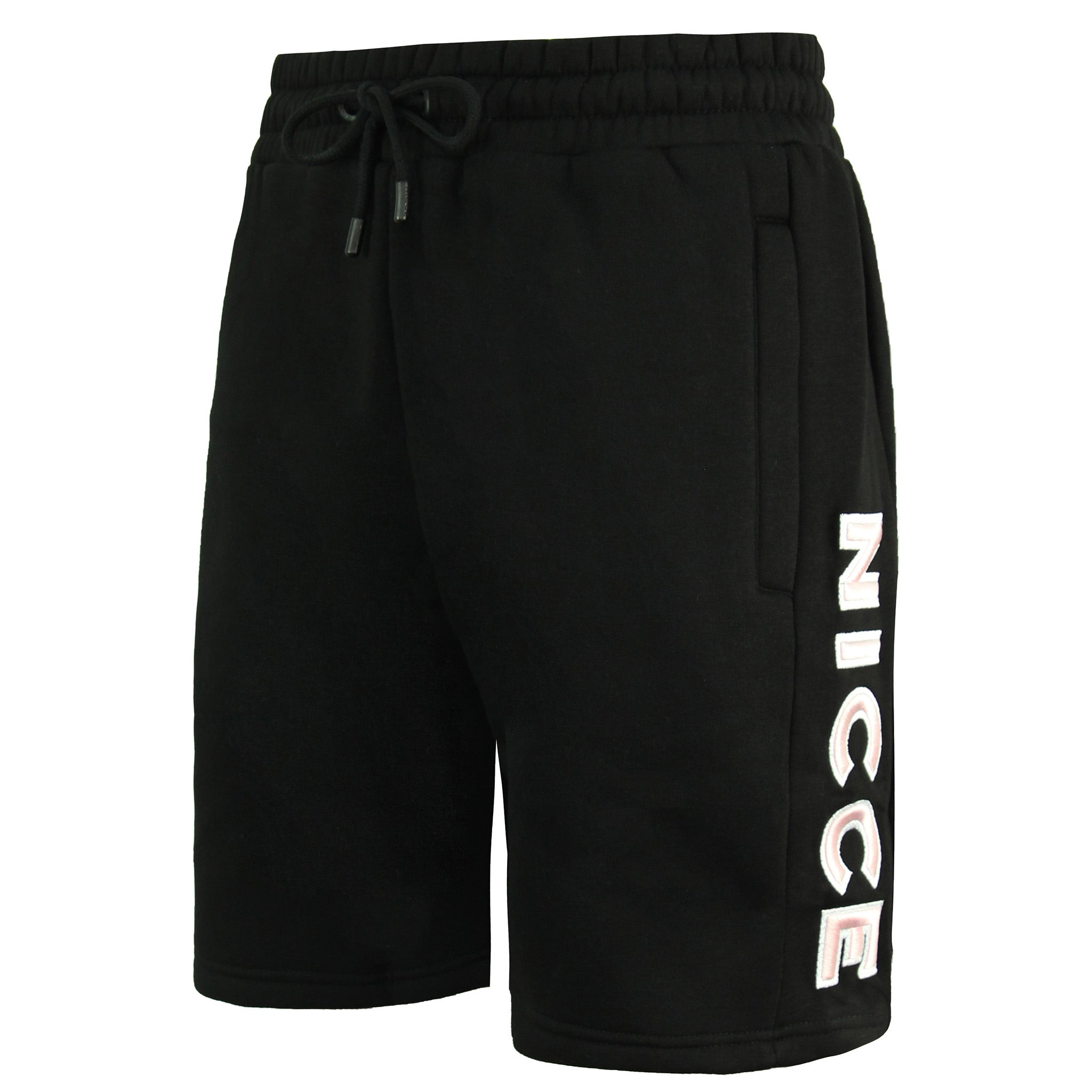 Nicce Truman Mens Black Jog Shorts