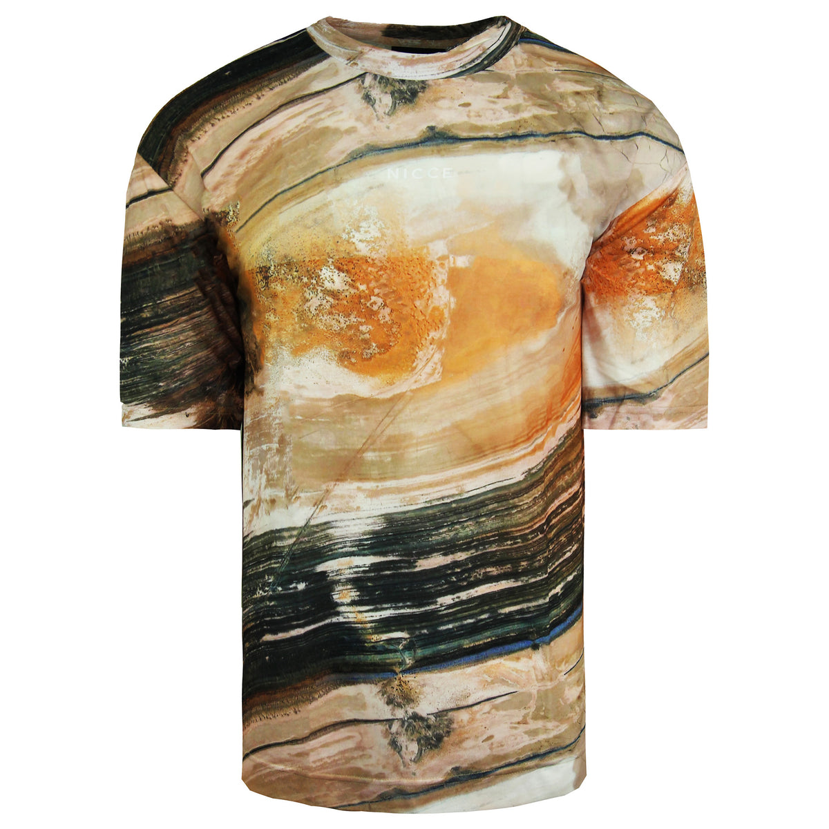 Nicce Aerial Mens Multicoloured T-Shirt