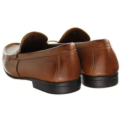 Clarks Claude Plain Mens Brown Shoes