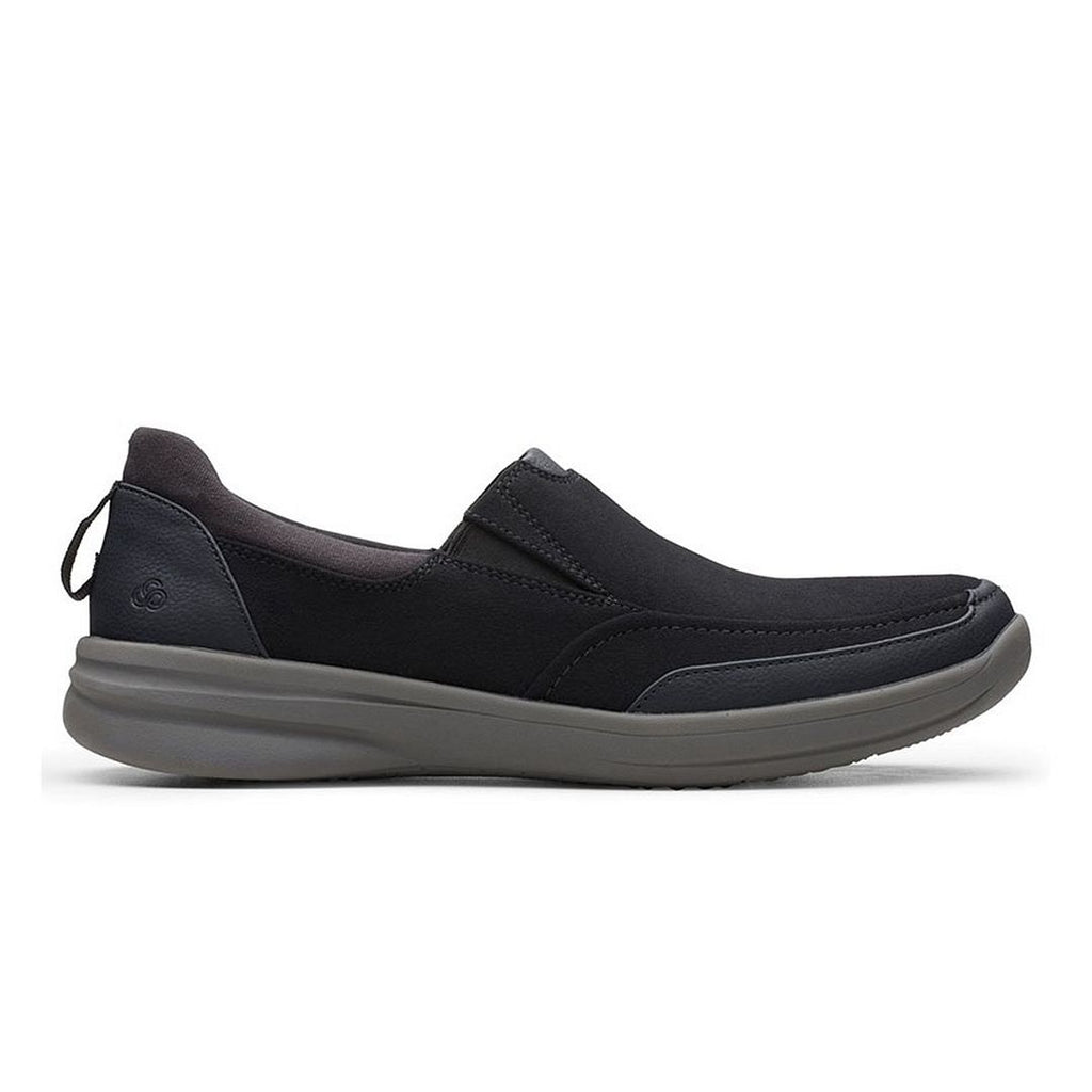 Clarks Step Stroll Edge Mens Black Shoes