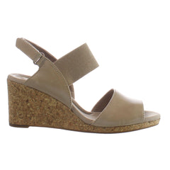 Clarks Lafley Lily Womens Beige Wedges