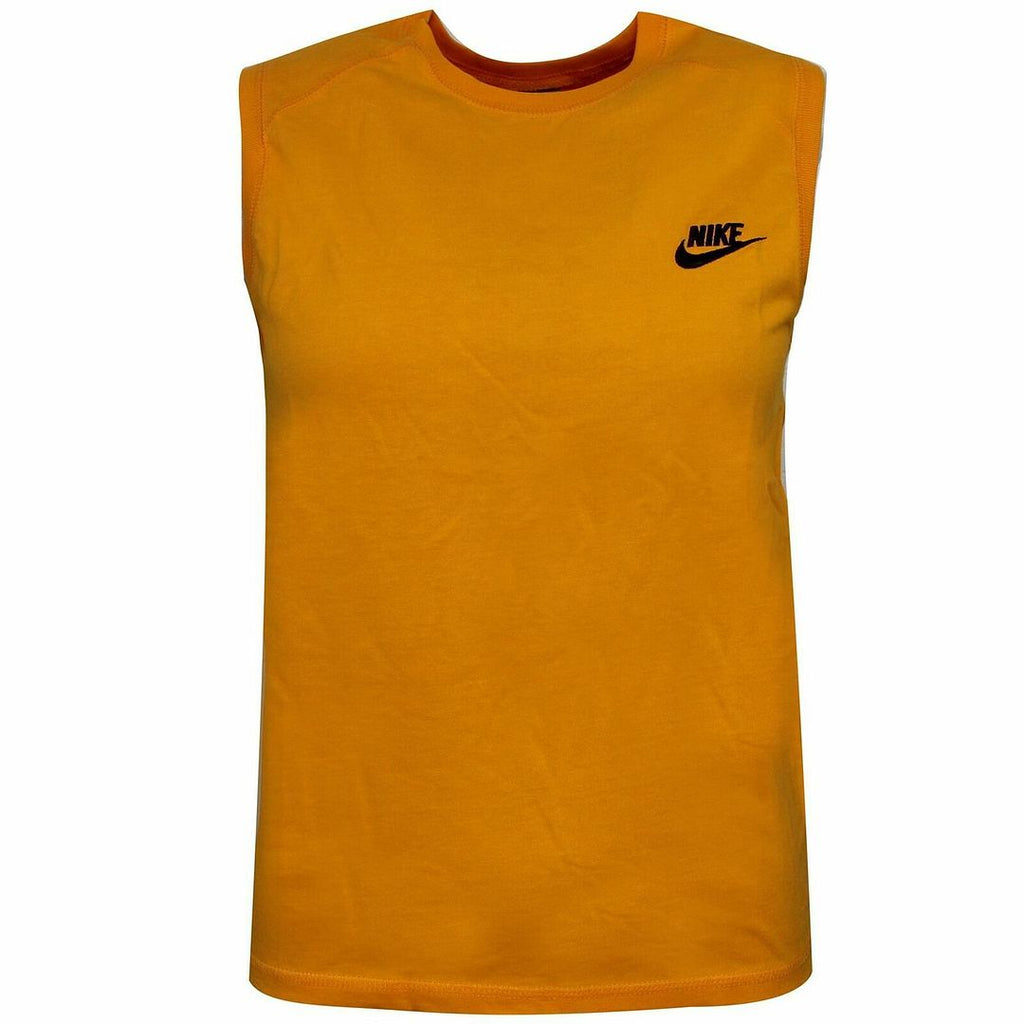 Nike Active Crew Neck Sleeveless Yellow Kids Vest