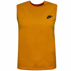 Nike Active Crew Neck Sleeveless Yellow Kids Vest