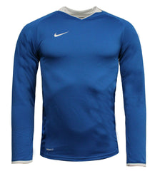 Nike Dri-Fit Blue Football Long Sleeve - Mens