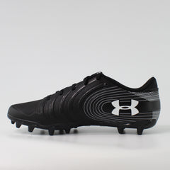 Under Armour Team Nitro Low MC Black Leather Mens Football Boots 3021067 002