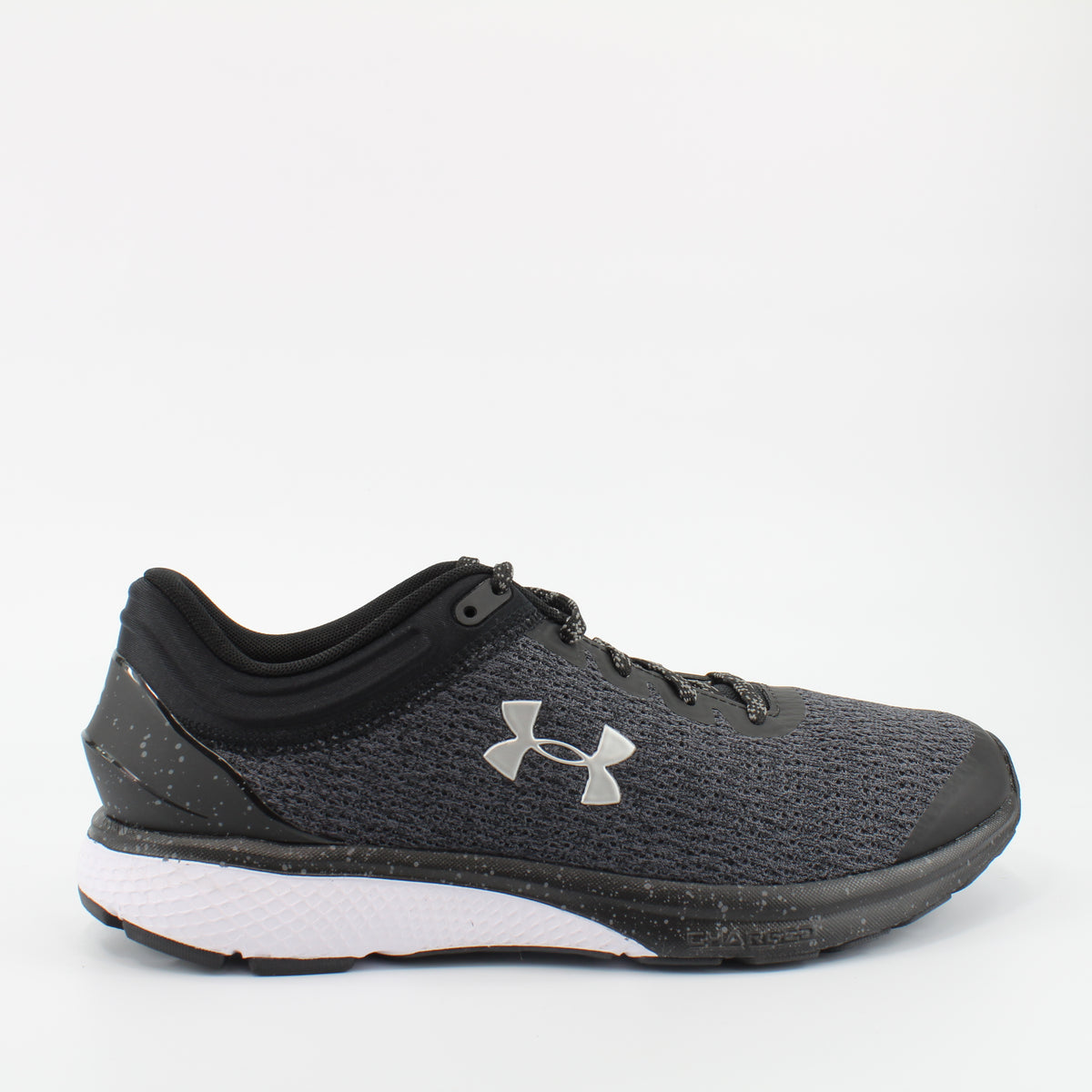 Under Armour Charged Escape 3 Black Textile Mens Lace Up Trainers 3021949 001