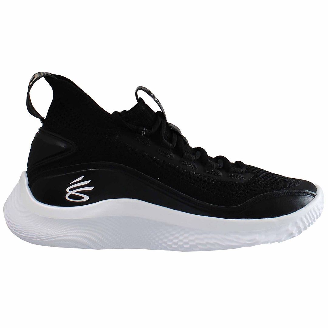 Under Armour Curry Flow 8 Kids Black Basketball Shoes