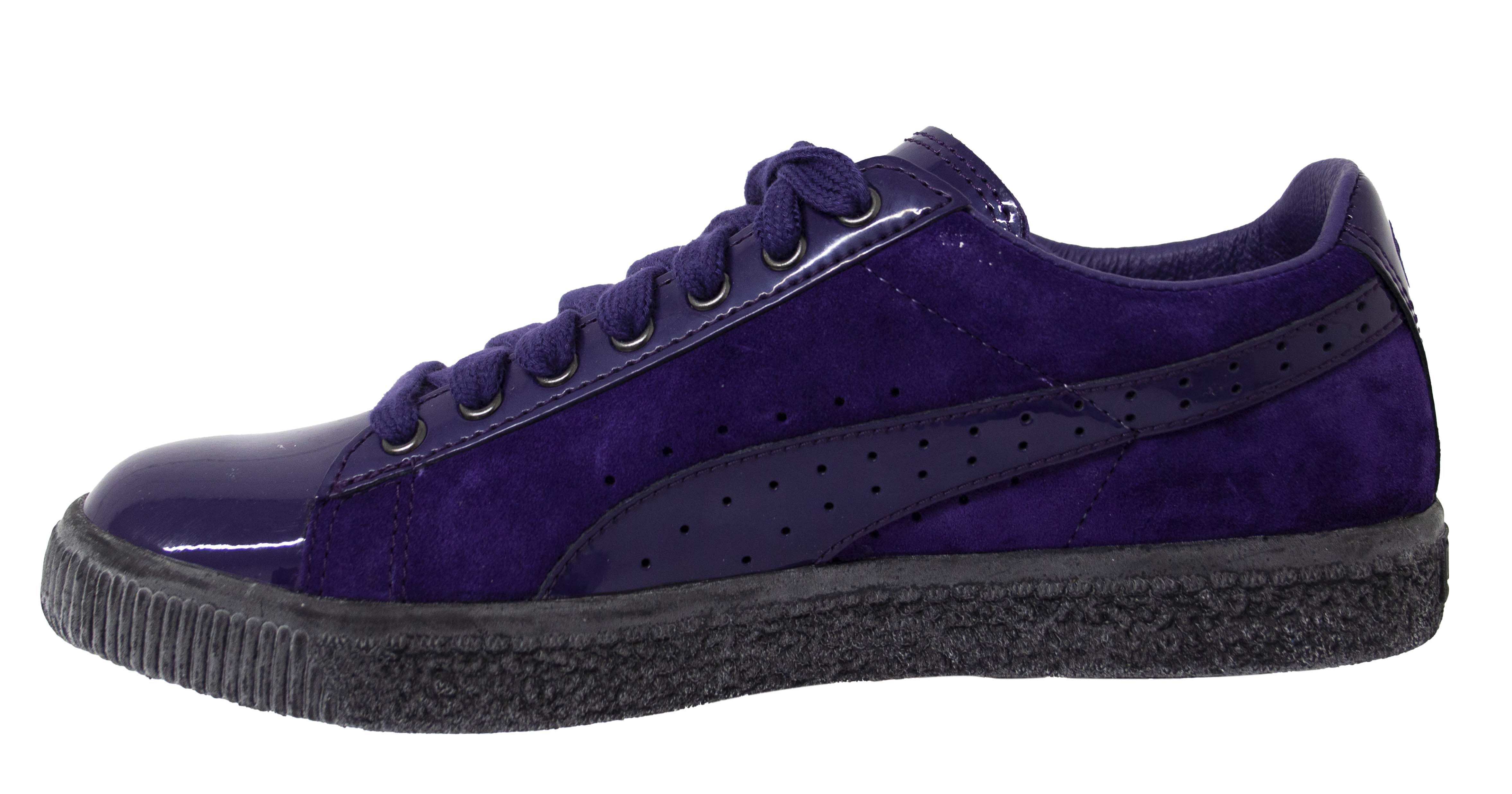 Puma Womens Sergio Rossi Patent Purple Trainers