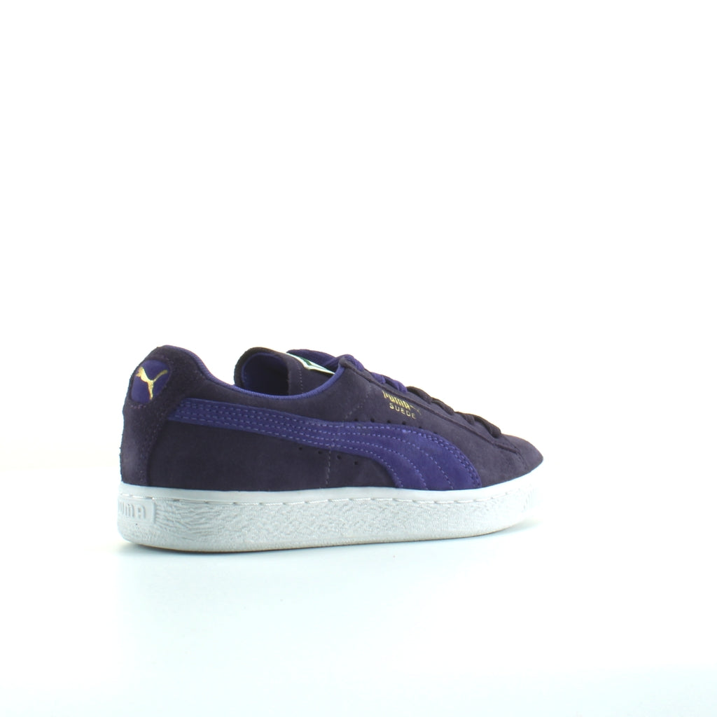 Puma Suede Classic Purple Leather Womens Lace up Trainers 355462 19