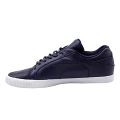 Puma Street Jump Lo JPD Navy Blue Leather Low Lace Up Mens Trainers 356526 02