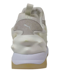 Puma Disc Swift Tech Slip On White Leather Mens Running Trainers 356904 01