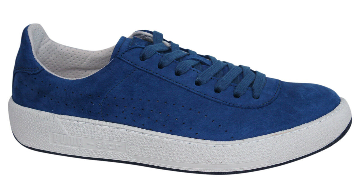 Puma Star "MII" Mens Low Royal Blue Lace Up Trainers 357917 03