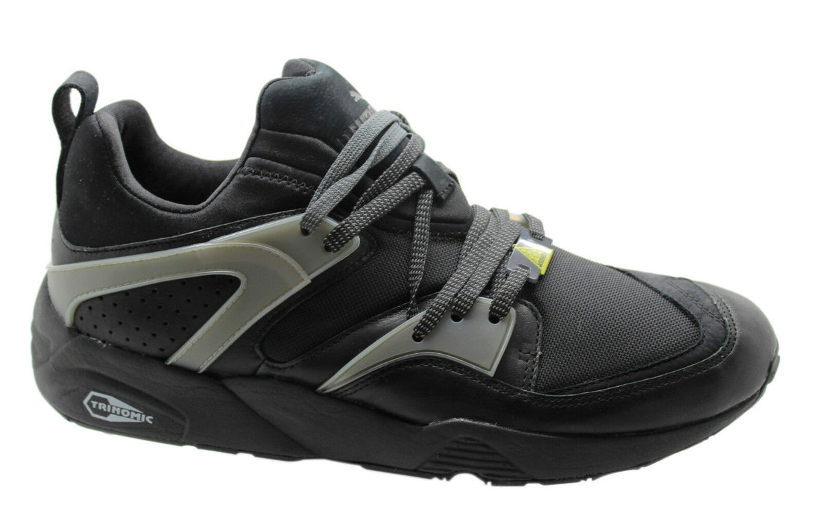 Puma Trinomic Blaze Of Glory Leather Mens Black Trainers