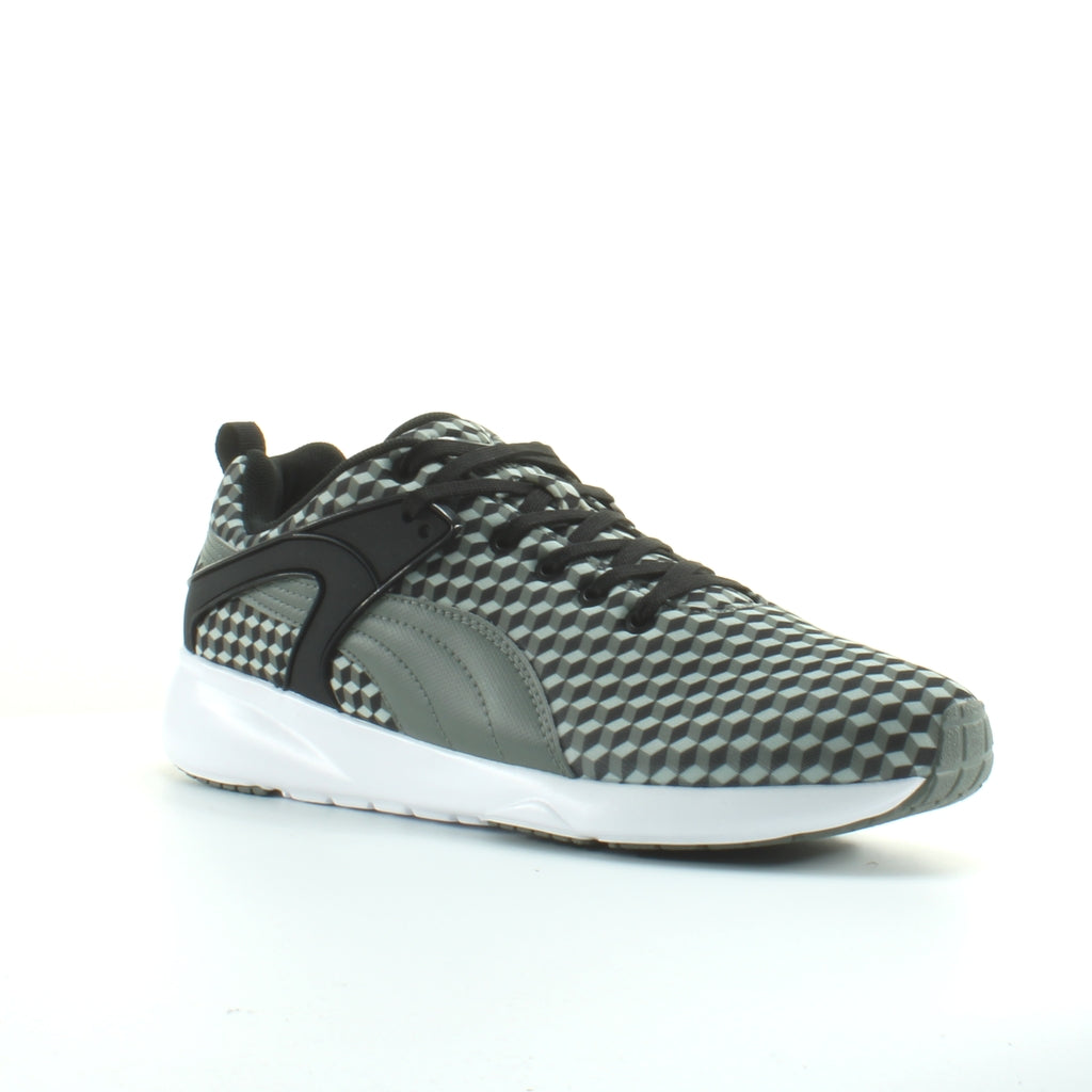 Puma Aril Blaze Geometric Mens Grey Trainers