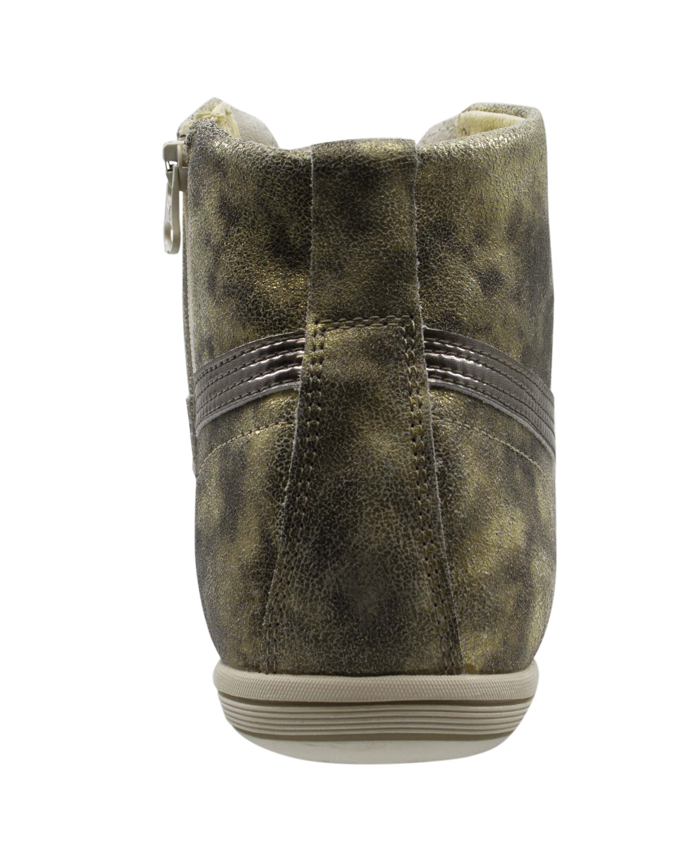 Puma Eskiva Mid Metallic Womens Gold Trainers