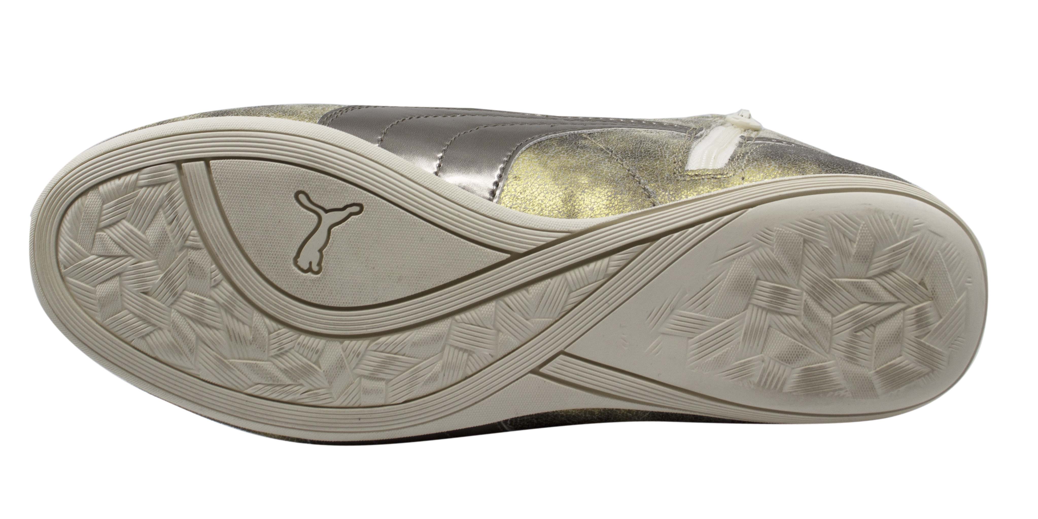 Puma Eskiva Mid Metallic Womens Gold Trainers