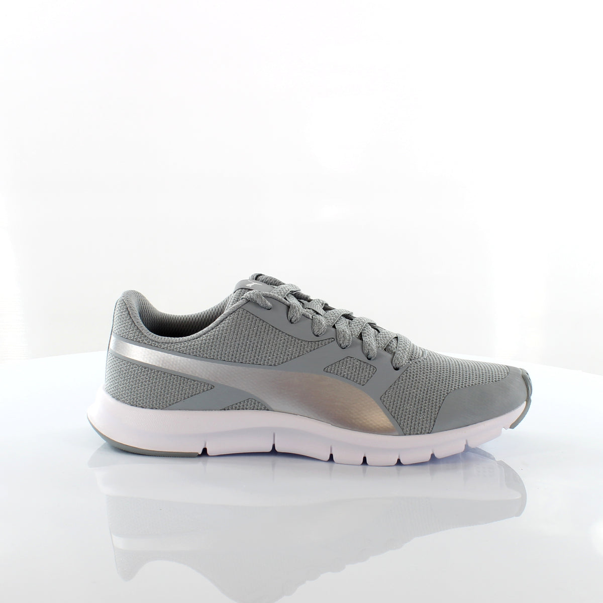 Puma Flexracer Gleam Sparkly Womens Silver Trainers