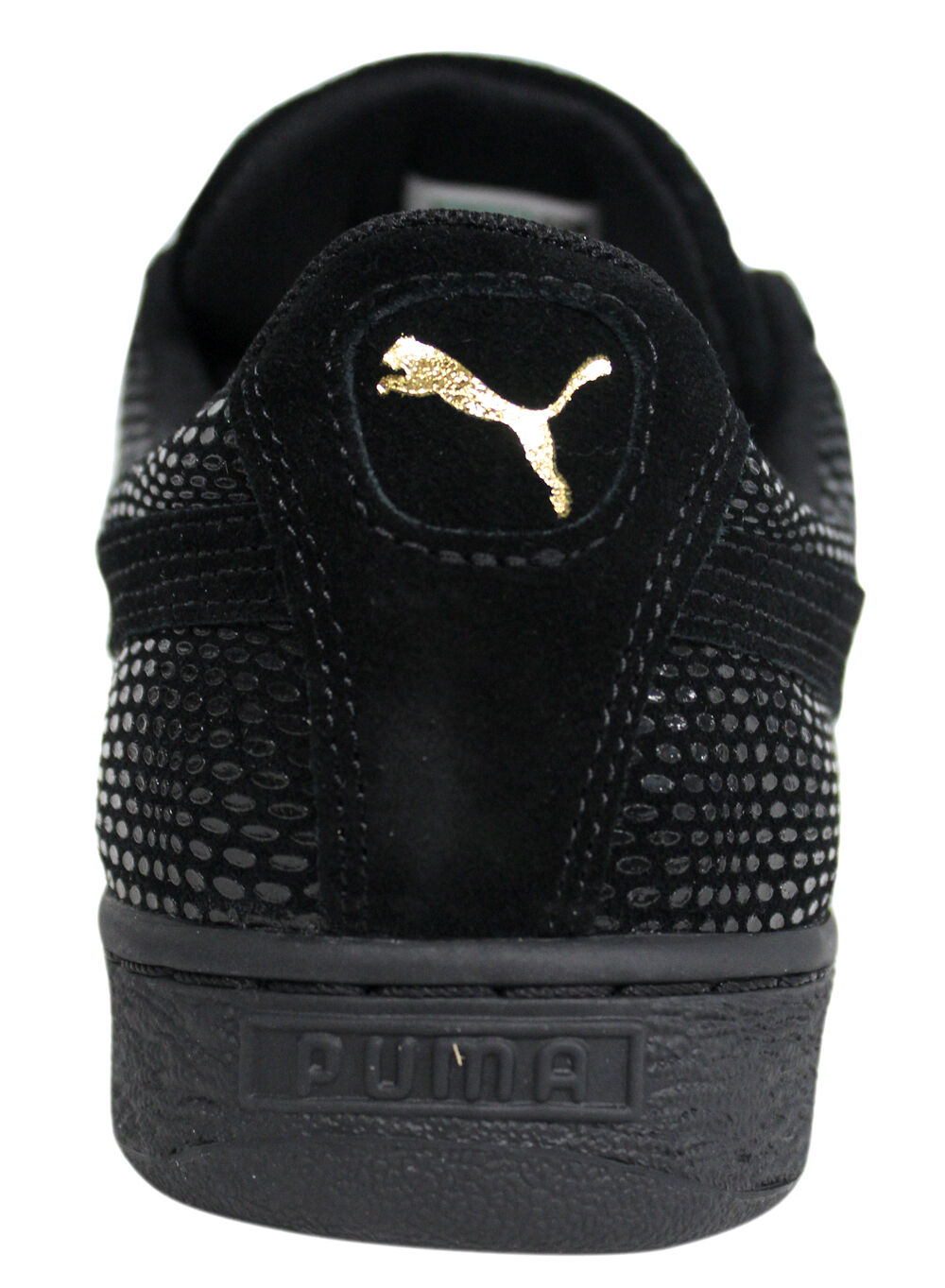 Puma Suede Gold Pack Womens Black Trainers