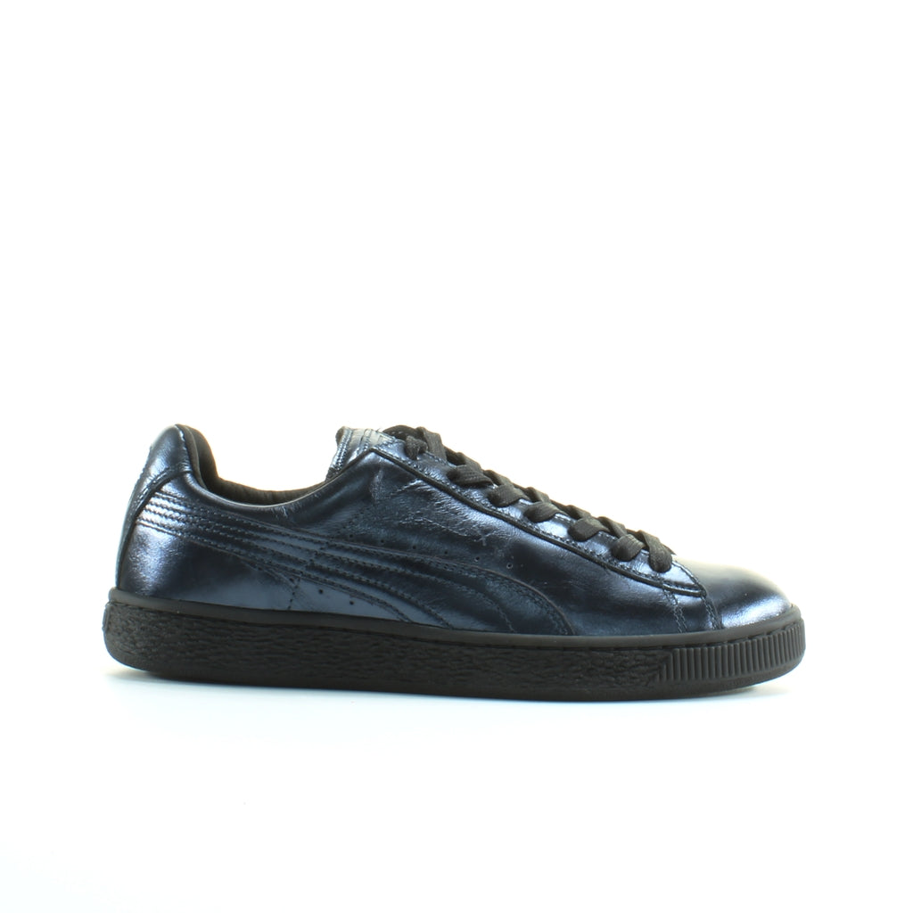 Puma Basket Creepers Womens Metallic Black/Indigo Trainers