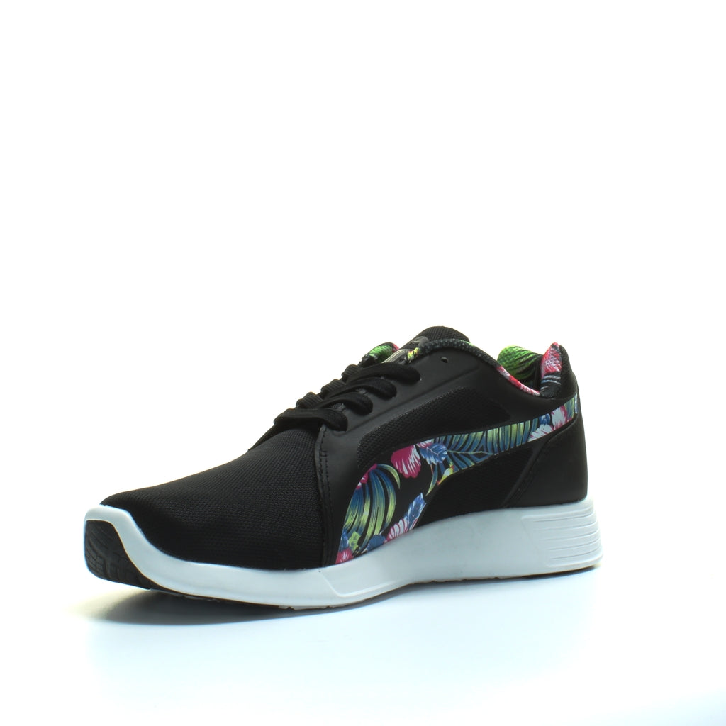 Puma ST Trainer Evo Grafic Mens Black Floral Running Trainers