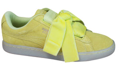 Puma Suede Heart Reset Womens Yellow Trainers