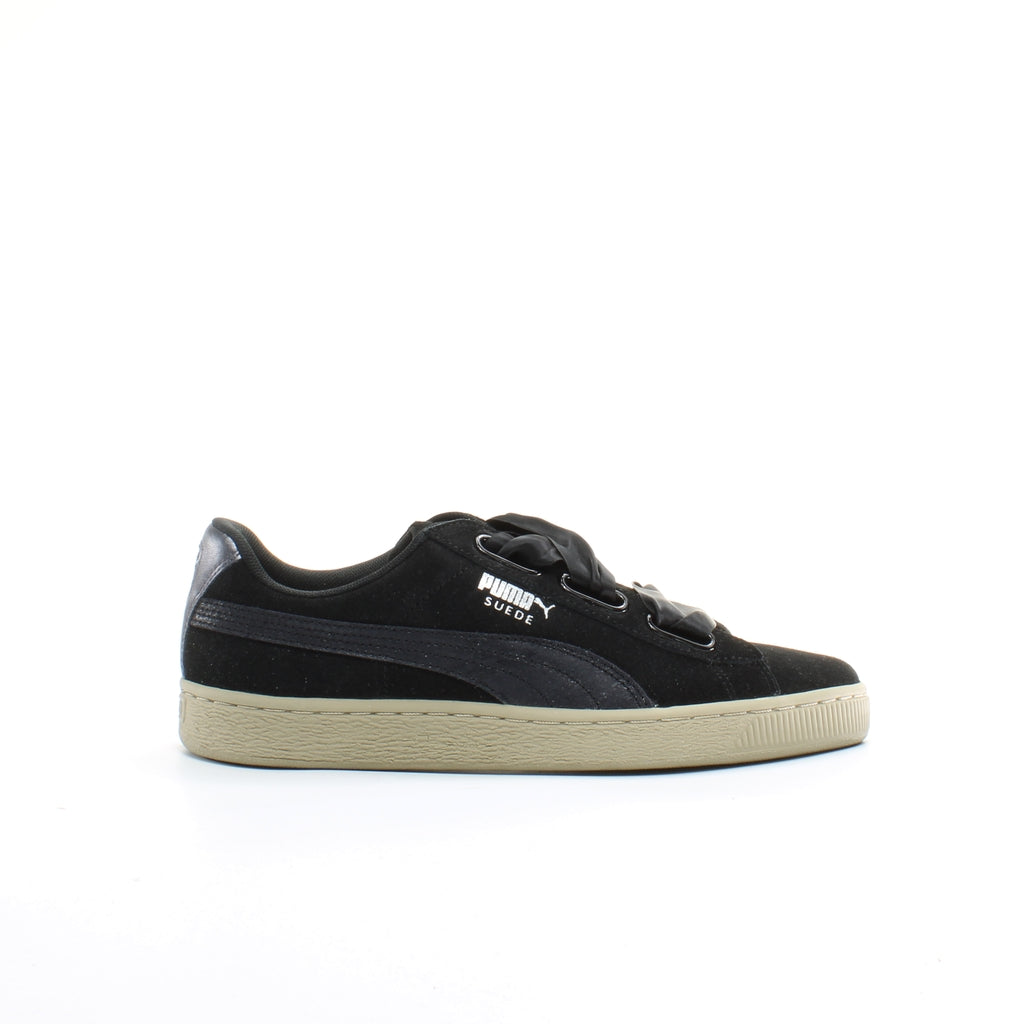 Puma Suede Heart Safari Mens Black Trainers